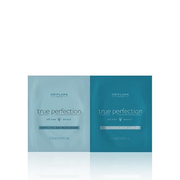 Пробник Дневной увлажняющий крем для совершенства кожи и ночной обновляющий крем-бальзам для совершенства кожи TRUE PERFECTION - код 31180